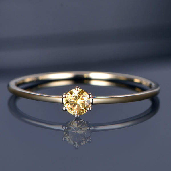 18K gold diamond ring