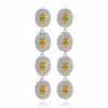 zirconia bride long earring
