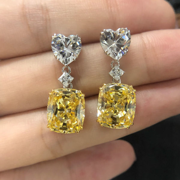 gold cubic zirconia earrings