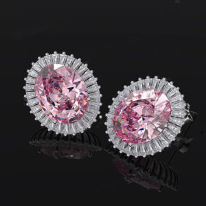 cubic zirconia diamond stud earrings