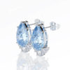 Drop Pink Zirconia Stud Earring