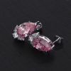 Drop Pink Zirconia Stud Earring