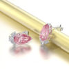 Drop Pink Zirconia Stud Earring