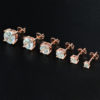 cubic zirconia ear studs