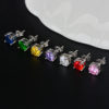 cubic zirconia ear studs