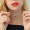 blue sapphire necklace