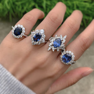 Sapphire Wedding Engagement Ring