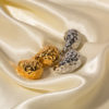 Hammered WaterDrop Stud Earrings