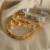 Gold Clover Bangle