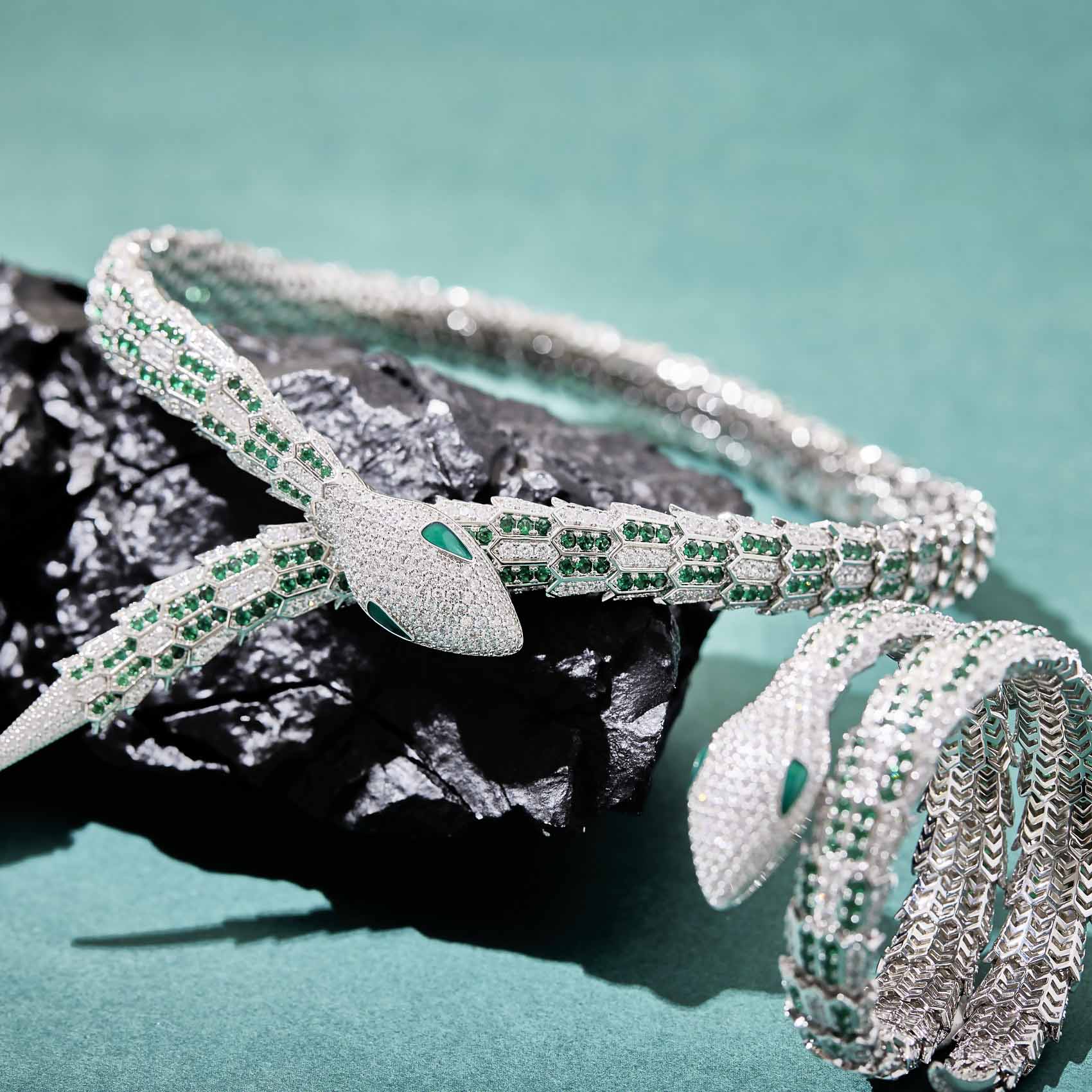 DFN02-6 Bulgari Snake Inspired Bracelet Necklace