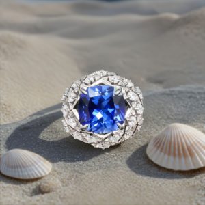blue sapphire ring