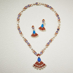 Bulgari Fan Necklace Earring
