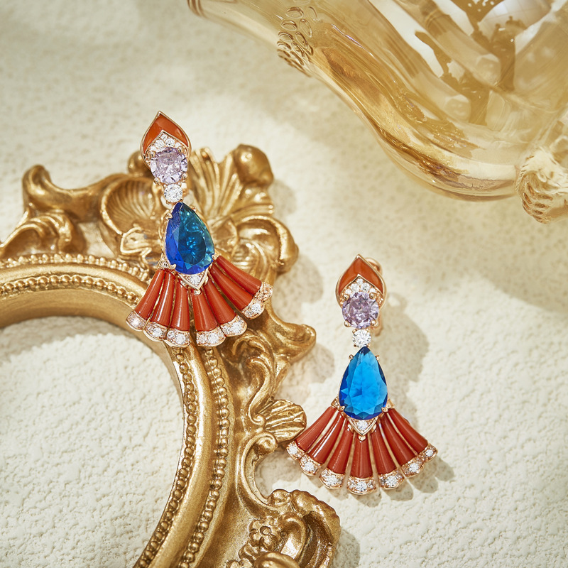 SZXL007-5 diamond hoop earring
